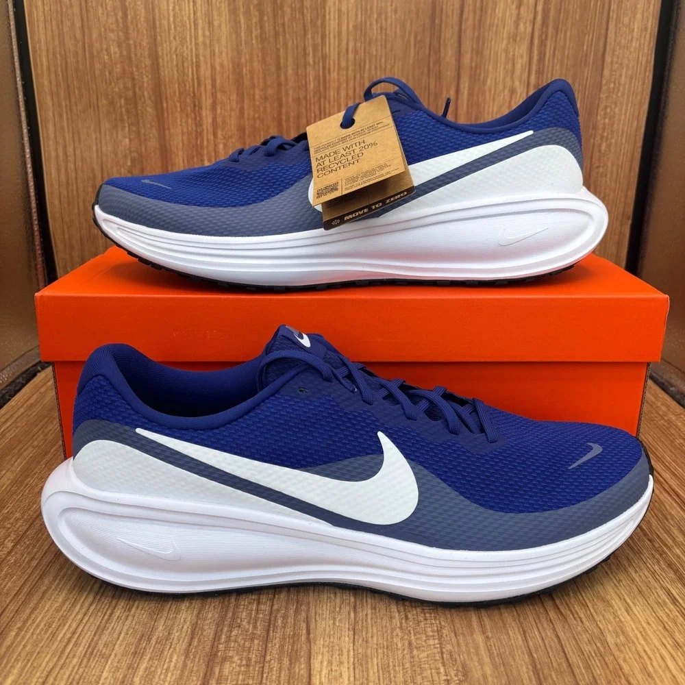 Nike Revolution 8 Running Shoes Mens 13 Blue White HJ9198-401 Sneakers NEW